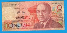 MARRUECOS - MOROCCO -  10 Dirham 1987  P-60 - Marruecos