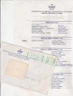PO9213B# LETTERA + BUSTA COMITATO OLIMPICO NAZ.ITALIANO - MEDAGLIERE MERITI SPORTIVI 1973/76 - OLIMPIADI - Otros & Sin Clasificación