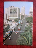 Chundrigar Road - Karachi - Streets - Transportation - Cars - Bus - Pakistan - Used - Pakistán