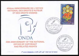 ALGERIE 2013 - FDC Officiel - Copyright - Droits D'auteur - Abeja - Bee - Bees - Symbolique Abeille - Abeilles