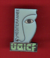 28650-Pin's UAICF. (Union Artistique Et Intellectuelle Des Cheminots Français) - TGV