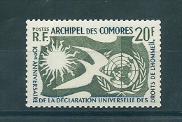 Timbre Des Comores - Neuf Sans Charnière - 10éme Anniversaire De La Déclaration Des Droits De L´homme - Neufs