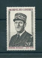 Timbre Des Comores - Neuf Sans Charnière - Anniversaire De La Mort Du Général De Gaulle - Ungebraucht