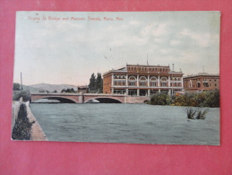 Virgina Street Bridge  & Masonic Temple- Reno Nevada  1908 Cancel     Ref 961 - Reno