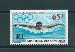 Timbre Des Comores - Neuf Sans Charnière - Jeux Olympiques De Mexico - Ongebruikt