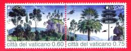 NUOVO - VATICANO - 2011 - Europa - 0,60 € + 0,75 € - Viaggio Di Mosè In Egitto, Opera Del Perugino - Foreste - Ungebraucht