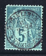 Alphée Dubois 5 Cent.  Oblitéré «Saint-Pierre / Martinique» - Usados