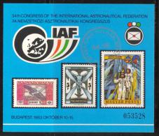 HUNGARY- 1994.Commemorative Sheet - Silver Overprint On The IAF Sheet / Civil Aviation - Foglietto Ricordo