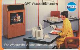 United Kingdom - GPT042 & GPT043, Videoconferesing & Focused On World, Promotional Cards - Emissions Entreprises