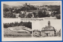 Deutschland; Schwarzenberg Erzgeb; Markt, Wilhelm Pieck Feierstätte, Panorama - Schwarzenberg (Erzgeb.)