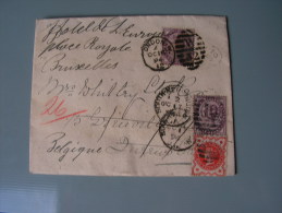 == GB 1894 London - Belgien Diverse Stempel, Transit  Usw., - Brieven En Documenten