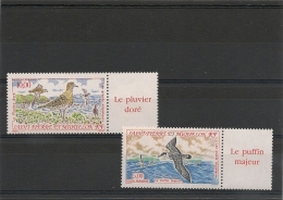 Saint Pierre Et Miquelon Années 1993 P.A. N° Y/T 72/73** - Unused Stamps