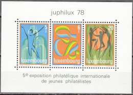 Luxembourg 1978 Michel Bloc Feuillet 12 Neuf ** Cote (2008) 5.00 Euro Juphilux 1978 - Blokken & Velletjes