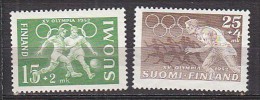 L5856 - FINLANDE FINLAND Yv N°388/89 ** OLYMPIADES - Unused Stamps