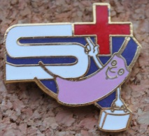 SAMARITAINS ROSE   - CROIX ROUGE    -     (GRENAT) - Medizin