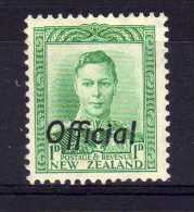 New Zealand - 1941 - 1d Official - MH - Officials