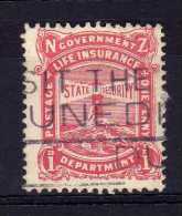 New Zealand - 1913 - 1d Life Insurance Department - Used - Used Stamps