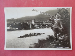 Rppc  Horn Blower  Behut Dich Gott  Sackingen A. Rhein Cancel 1936  Ref 962 - Bad Saeckingen