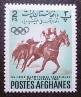 Briefmarke Asienspiele 1962 Reitsport Pferde Afgahnistan Afghanes - Horses