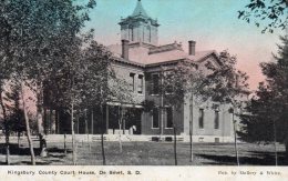 De Smet SD KIngsbury County Court House 1910 Postcard - Otros & Sin Clasificación