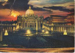 ROMA--PIAZZA SAN PIETRO--NOTTURNO--FG--V 5-9-73 - San Pietro