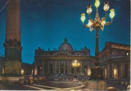 ROMA--DI NOTTE--BASILICA DI SAN PIETRO--NOTTURNO--FG--V 10-9-70 - San Pietro