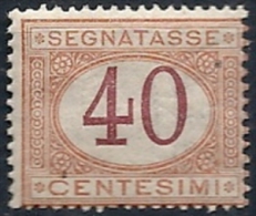 1890-94 REGNO SEGNATASSE 40 CENT MNH **  - RR11669-14 - Portomarken