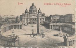 ROMA--BASILICA DI SAN PIETRO IN VATICANO--LA FACCIATA--FP--V 15-5-1905 - San Pietro