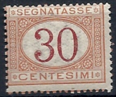 1890-94 REGNO SEGNATASSE 30 CENT MNH ** - RR11671-8 - Portomarken