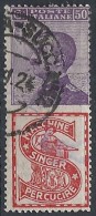 1924-25 REGNO USATO PUBBLICITARI 50 CENT SINGER - RR11672-3 - Reclame