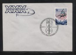 POLAND 1982 30TH ANNIV LESZNO GLIDING CENTRE COMM COVER GLIDER - Alianti