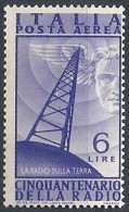 1947 ITALIA POSTA AEREA RADIO 6 LIRE MNH ** - RR11673 - Poste Aérienne