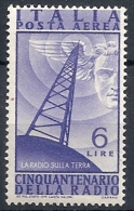 1947 ITALIA POSTA AEREA RADIO 6 LIRE MNH ** - RR11673-4 - Poste Aérienne