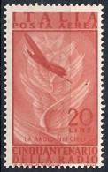 1947 ITALIA POSTA AEREA RADIO 20 LIRE MNH ** - RR11674-4 - Poste Aérienne