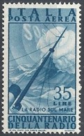 1947 ITALIA POSTA AEREA RADIO 35 LIRE MNH ** - RR11675 - Poste Aérienne