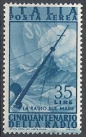 1947 ITALIA POSTA AEREA RADIO 35 LIRE MNH ** - RR11675-4 - Poste Aérienne