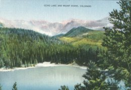 (202) Very Old Postcard - Carte Ancienne - USA - Echo Lake - Rocky Mountains