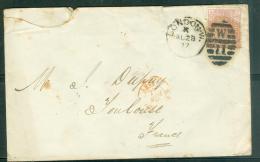 LSC  Affranchie Par Yvert N°56 En 1877 Londres Pour Toulouse   - Am8906 - Covers & Documents