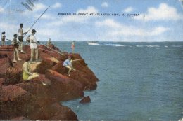 (202) Very Old Postcard - Carte Ancienne - USA - Atlantic City Fishing - Atlantic City