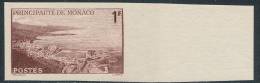 MONACO 1943 MONTE CARLO HARBOR SC#168A IMPERF Non-dentele VF MNH Neuf ** SHIPS,CASTLE (DEB03) - Other & Unclassified