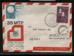 POLAND 1966 (25 JUNE) BALLOON CHAMPIONSHIPS FOR 35TH POZNAN INTERNATIONAL TRADE FAIR POZNAN BALLOONS FLIGHT COVER - Ballonnen