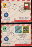 POLAND 1967 (24 JUNE) BALLOON CHAMPIONSHIPS FOR 36TH POZNAN INTERNATIONAL TRADE FAIR SET OF 4 BALLOON FLIGHT COVERS - Ballons