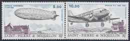 1988 SAINT PIERRE MIQUELON PA 66-67** Avions, Zeppelin - Ungebraucht