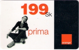 Slovakia 199 Sk Prima ORANGE Prepaid Prepaid Card - Slowakije