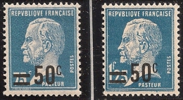 1926-27 Type Pasteur  Surchargés 2 Timbres Neufs Y&T N° 219-222 - 1922-26 Pasteur