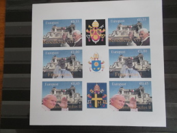Nederland  2013  Stadspost 2 Pausen   Blok  Ongetand - Non Dentele  Postsfris/neuf/mnh - Unused Stamps