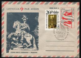 POLAND POPE 3RD VISIT 1987 COMMEMORATIVE FLIGHT COVER WITH COMMEMORATIVE LOT ROME TO WARSAW FLIGHT CANCEL - Aviones