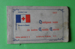 Croix Rouge 1917 -carnet De 10- Divers Illustrateurs - Croix-Rouge