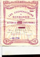 LES COOPERATEURS De NORMANDIE  - ACTION De 300 Francs - N°  4643 - A - C