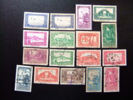 200 ALGERIE ARGELIA 1936 / MONUMENTOS Y PAISAJES / YVERT 101 Al 122 FU MNH MH - Used Stamps